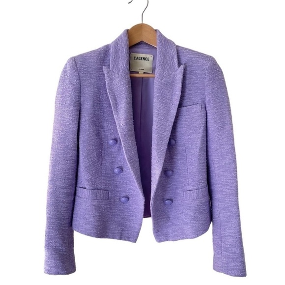 LAgence Brooke Double Breasted Crop Blazer - Picture 6 of 13